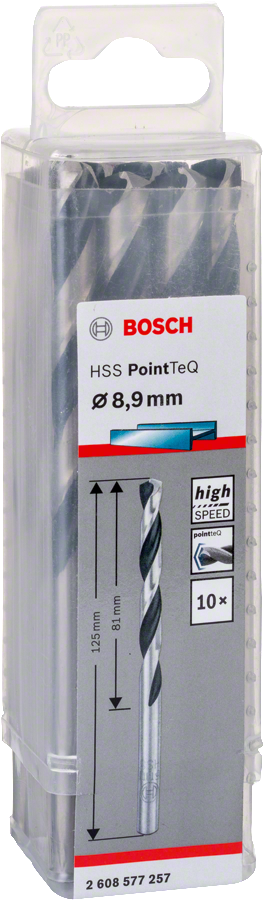 Bosch - HSS-PointeQ Metal Matkap Ucu 8,9 mm 10'lu