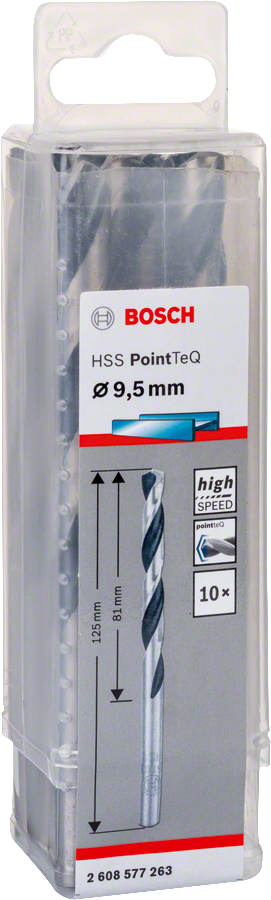 Bosch - HSS-PointeQ Metal Matkap Ucu 9,5 mm 10'lu
