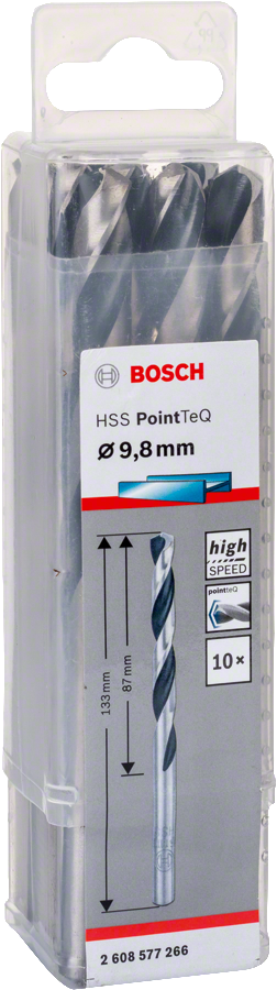 Bosch - HSS-PointeQ Metal Matkap Ucu 9,8 mm 10'lu
