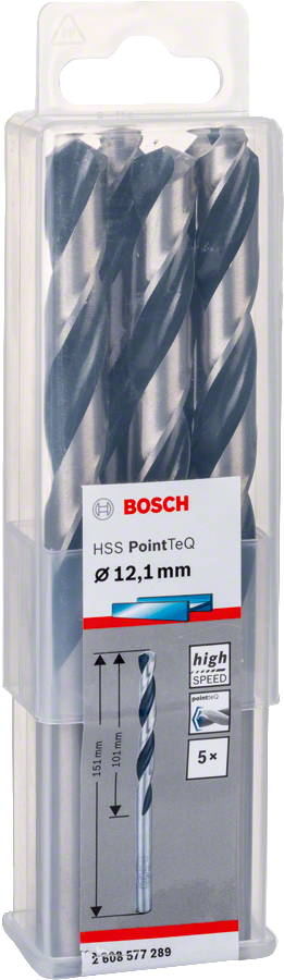 Bosch - HSS-PointeQ Metal Matkap Ucu 12,1 mm 5'li