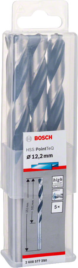 Bosch - HSS-PointeQ Metal Matkap Ucu 12,2 mm 5'li