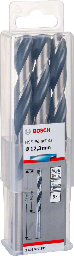 Bosch - HSS-PointeQ Metal Matkap Ucu 12,3 mm 5'li