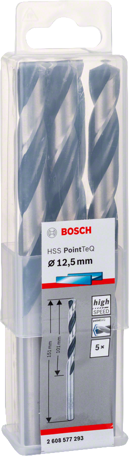 Bosch - HSS-PointeQ Metal Matkap Ucu 12,5 mm 5'li