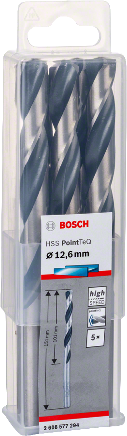 Bosch - HSS-PointeQ Metal Matkap Ucu 12,6 mm 5'li