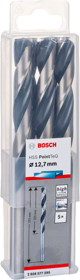Bosch - HSS-PointeQ Metal Matkap Ucu 12,7 mm 5'li