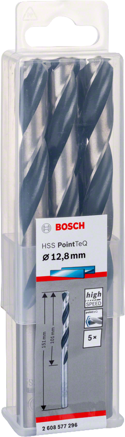 Bosch - HSS-PointeQ Metal Matkap Ucu 12,8 mm 5'li