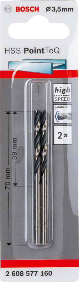 Bosch - HSS-PointeQ Metal Matkap Ucu 3,5 mm 2'li