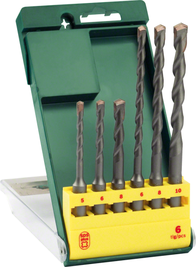 Bosch - SDS-Plus Kırıcı Delici Matkap Ucu Seti 6 Parça (5/6/8x110mm 6/8/10x160mm)