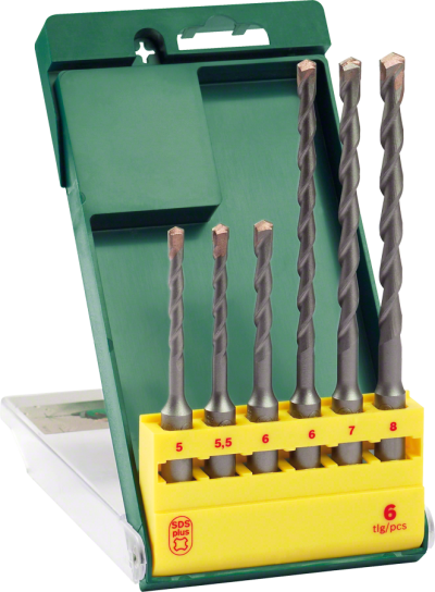 Bosch - SDS-Plus Kırıcı Delici Matkap Ucu Seti 6 Parça (5/5,5/6x110mm 6/7/8x160mm)