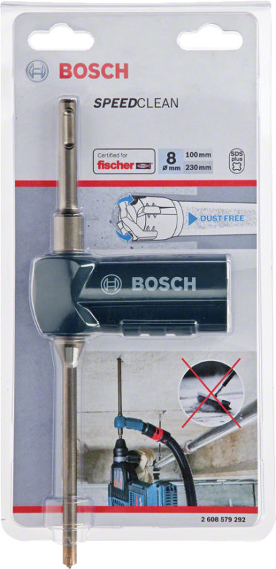 Bosch - SDS-Plus-9 Speed Clean Serisi Toz Atma Kanallı Kırıcı Delici Matkap Ucu 8*230 mm