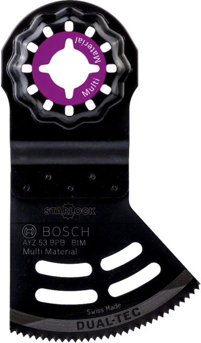 Bosch - Starlock - AYZ 53 BPB - BIM Çoklu Malzeme İçin Daldırmalı ve Yana Kesim Testere Bıçağı 1'li