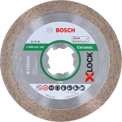Bosch - X-LOCK - Best Serisi Seramik İçin, Elmas Kesme Diski 110 mm