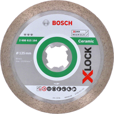 Bosch - X-LOCK - Best Serisi Seramik İçin, Elmas Kesme Diski 125 mm