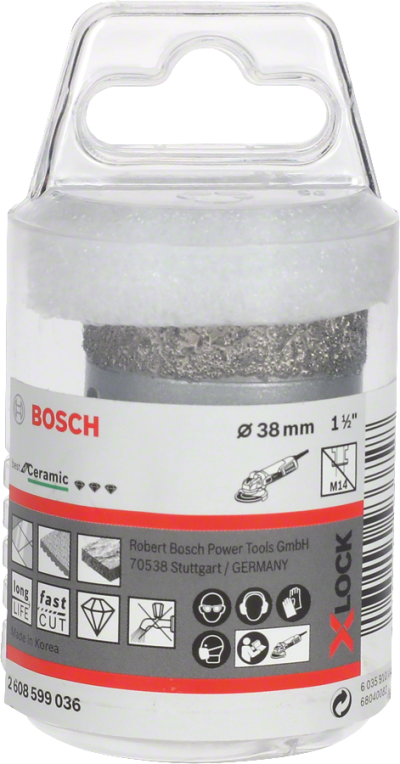 Bosch - X-LOCK - Best Serisi, Taşlama İçin Seramik Kuru Elmas Delici 38*35 mm