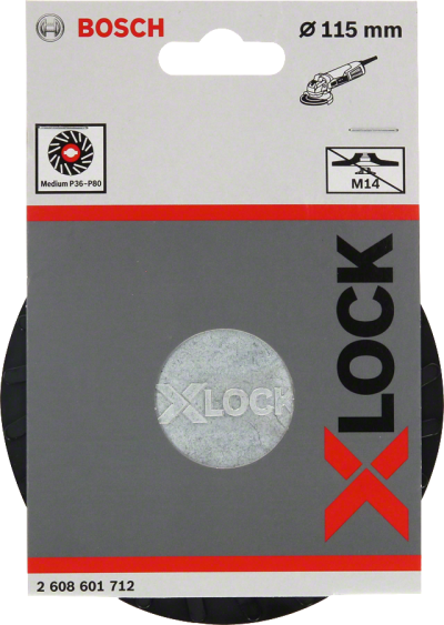 Bosch - X-LOCK - 115 mm Fiber Disk Orta Sertlikte Taban