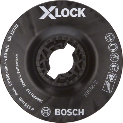 Bosch - X-LOCK - 115 mm Fiber Disk Orta Sertlikte Taban