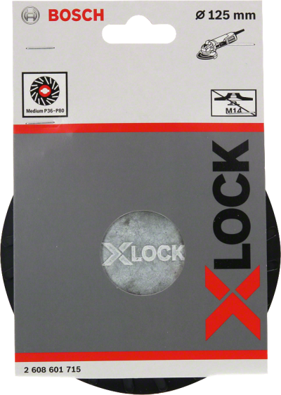 Bosch - X-LOCK - 125 mm Fiber Disk Orta Sertlikte Taban