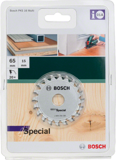 Bosch - PKS16 Çoklu Malzeme için Daire Testere Bıçağı  65x15 mm-20 Diş
