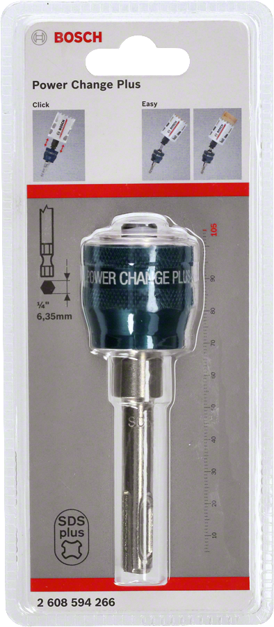 Bosch - Power Change Plus Adaptör 105 mm ve SDS-Plus Şaft Girişli