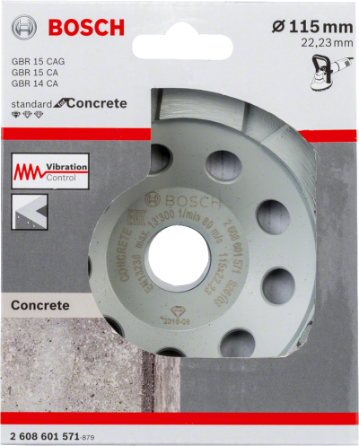 Bosch - Standard Seri Beton İçin Elmas Çanak Disk 115 mm