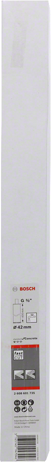 Bosch - Standard Seri Beton İçin 1/2'' Girişli Sulu Elmas Karot Ucu 42mm