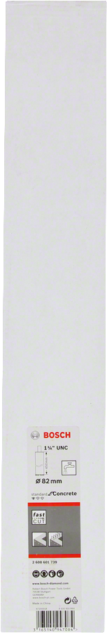 Bosch - Standard Seri Beton İçin 1 1/4'' UNC Girişli Sulu Elmas Karot Ucu 82mm
