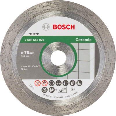 Bosch - Best Serisi Seramik İçin GWS 12V-76 Uyumlu Elmas Kesme Diski 76 mm