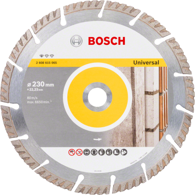 Bosch - Standard Seri Genel Yapı Malzemeleri İçin Elmas Kesme Diski 230 mm 10'lu Paket