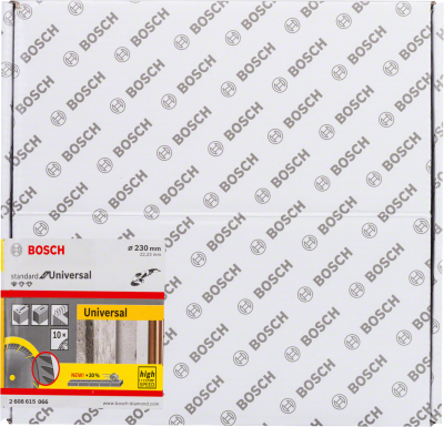 Bosch - Standard Seri Genel Yapı Malzemeleri İçin Elmas Kesme Diski 230 mm 10'lu Paket