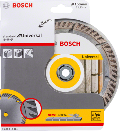 Bosch - Standard Seri Genel Yapı Malzemeleri İçin Elmas Kesme Diski 150 mm