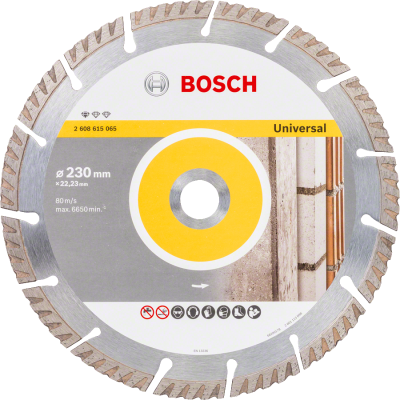 Bosch - Standard Seri Genel Yapı Malzemeleri İçin Elmas Kesme Diski 230 mm