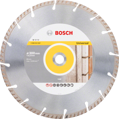Bosch - Standard Seri Genel Yapı Malzemeleri İçin Elmas Kesme Diski 300 mm