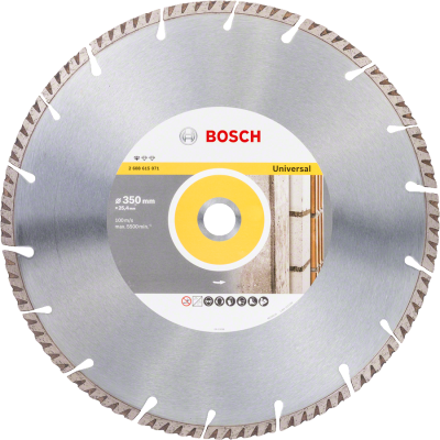 Bosch - Standard Seri Genel Yapı Malzemeleri ve Metal İçin Elmas Kesme Diski 350*25,4 mm