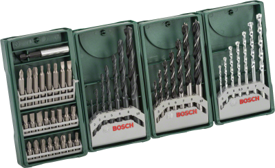 Bosch - X-Line Mini Ahşap, Beton, Metal, Vidalama Uçlu 3+1 Set
