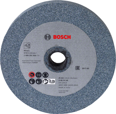 Bosch - GBG 35-15 Taşlama Motorları İçin Taş 150*20*20 mm 60 Kum