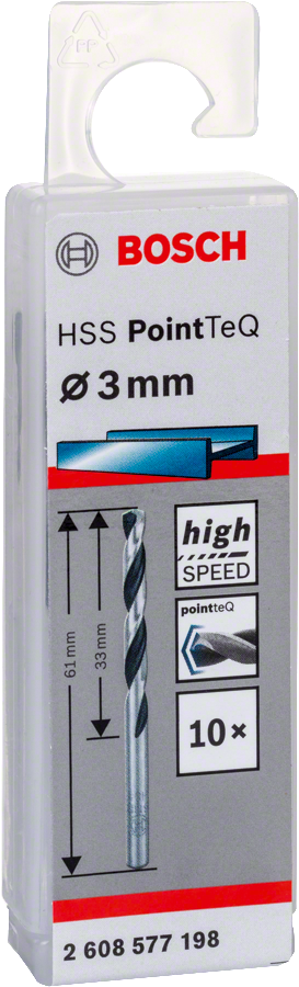 Bosch - HSS-PointeQ Metal Matkap Ucu 3,0 mm 10'lu