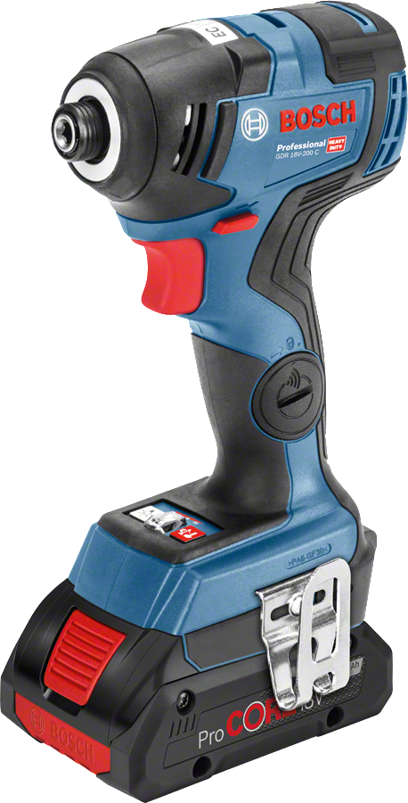 Bosch Professional GDR 18V-200 C Akülü Darbeli Somun Sıkma Makinesi (2 x18 V 4.0 Ah Akü, L-BOXX taşıma çantalı)