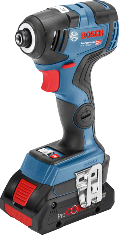 Bosch Professional GDR 18V-200 C Akülü Darbeli Somun Sıkma Makinesi (2 x18 V 4.0 Ah Akü, L-BOXX taşıma çantalı)