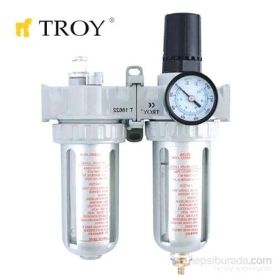 Troy T 18624 Şartlandırıcı, Filtre + Regülatör + Yağlayıcı 1/4 Npt