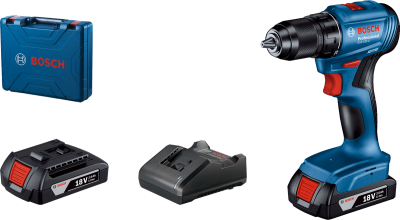 Bosch Professional GSR 185 LI Akülü Delme Vidalama Mak. 2 x 2.0 Ah; Case