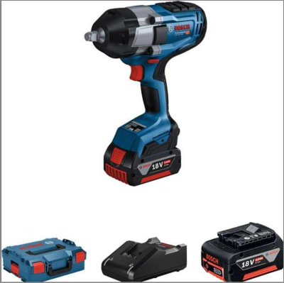 Bosch Professional GDS 18V-1000 (2 x 5.0 Ah; L-Boxx) Akülü Darbeli Somun Sıkma Makinesi