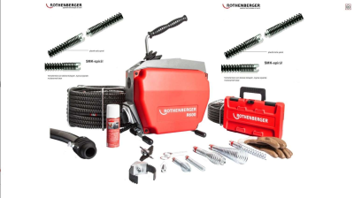 ROTHENBERGER R 600 Spiral takım seti SMK ile , 16-22 mm kanal açma makinesi