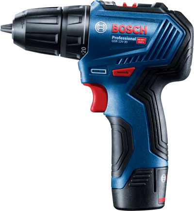 Bosch Professional GSR 12V-30 + 39Parça Vidalama Seti Akülü Delme Vidalama Makinesi