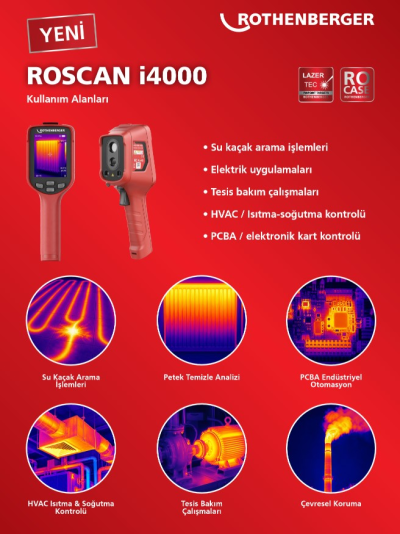 Rothenberger ROSCAN i4000 El Tipi Termal Kamera
