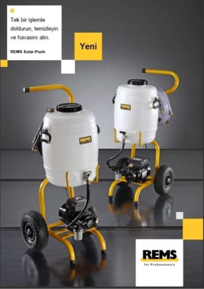 REMS Solar-Push I80 tesisat yıkama makinası