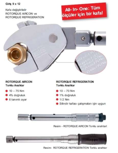 ROTORQUE AIRCON TORK ANAHTARI TAKIMI